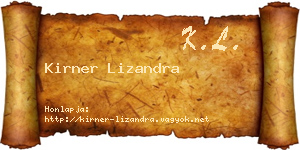 Kirner Lizandra névjegykártya